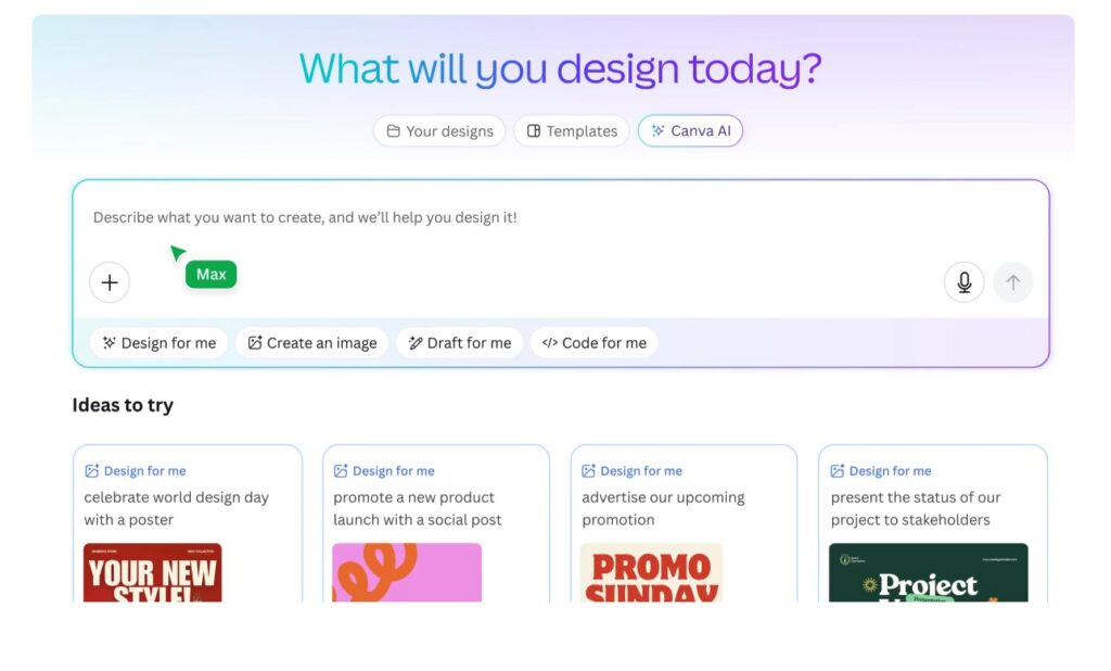موقع Canva AI