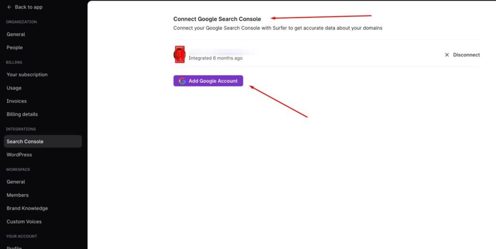 تكامل مباشر مع WordPress و Google Search Console