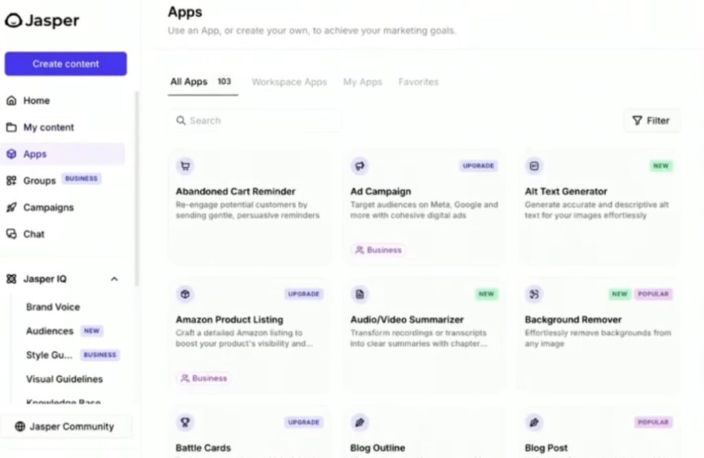 شرح Jasper AI 